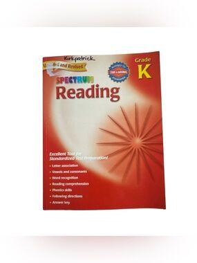 Spectrum Reading Grade K Workbook NWOT Unused Kindergarten School Book Education